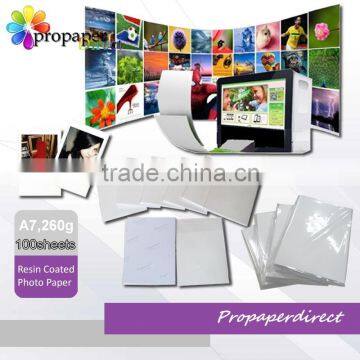 Premium waterproof resin coated rc satin photo paper