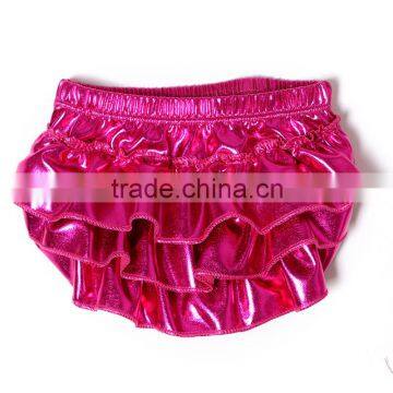 Wholesale solid ruffle baby bloomers