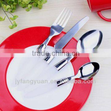 PP 410 High Grade Stainless Steel Plastic Handle Flatware