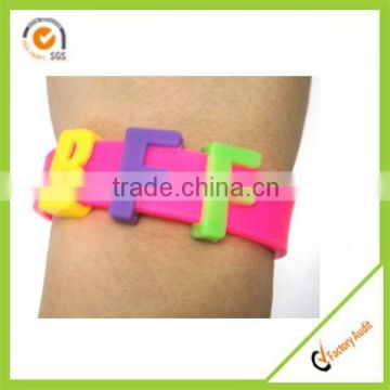 Cheap custom silicone bracelets Adjustable silicone bracelets