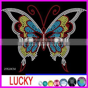 hot fix rhinestone motif butterfly pattern