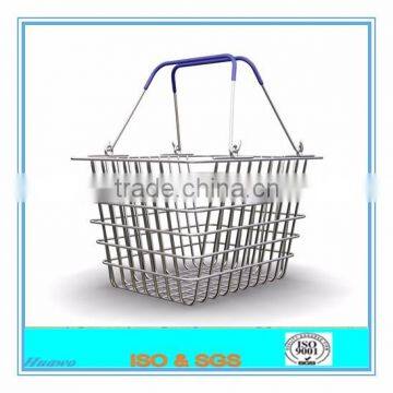 hot sale metal shopping basket price