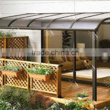 The Latest Model Aluminum Alloy Sun Shading System Outdoor / Sun Rain Canopy