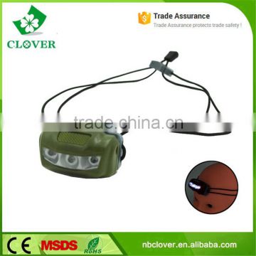 high power 3 LED 2*AAA battery waterproof 80LM led headlamp