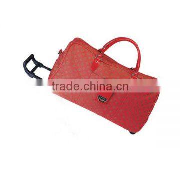 Polyester Leather Luggage Bags with Trolleys on Alibaba