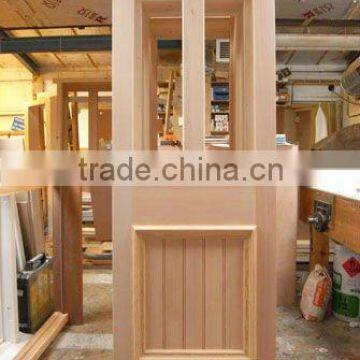 Solid Wood Door 2 Glazed Panel