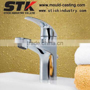 High Quality Brass Body Basin Faucet with Chrome Plating