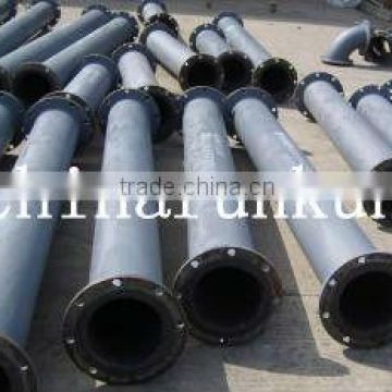 China Runkun-200 concrete industry abrasion resistant overlay steel pipe fittings[mining machinery tube]-Q235