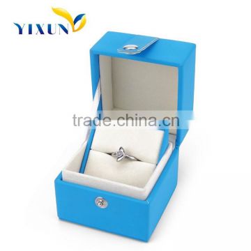 Sales Promotion Hot Design With Ribbon Antique Leather Jewelry Ring Boxes