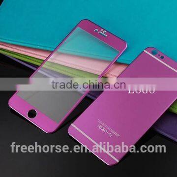 3D Full Cover Titanium Alloy Color Tempered Glass Screen Protector For IPhone 6 6plus