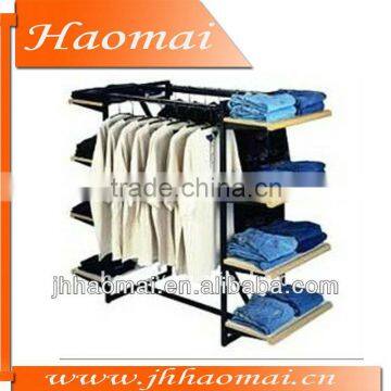 Double Hangrail Rectangle Rack with 8 Shelves