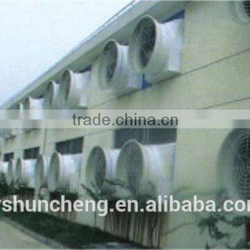 exhaust fan with glass steel material and shutter cone