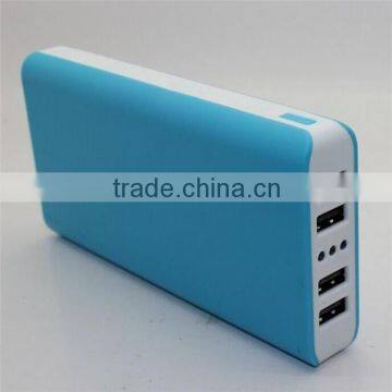 Certificated Customized Multi USB Port moblie phone charger 20000mah portable universal power bank