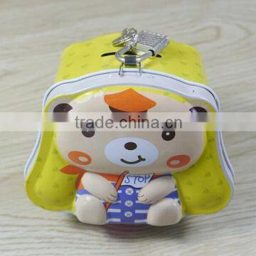 Hot Sale Piggy Bank/Cartoon Style Material Metal Piggy Bank