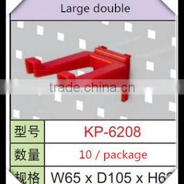 TJG CHINA Authentic Large Double Square Hole Tool Hangs Taiwan Hook Hook Metal Hooks KP-6208