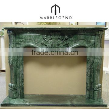 Classical green stone fireplace mantel