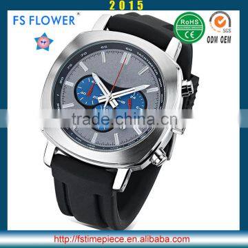 FS FLOWER - Heavy Big Watch Case Sports Chronograph Man Watches Quartz Western Watch