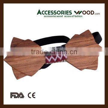 Wood Bow Tie butterfly bowtie 100% natural wood popular bowties custom for you