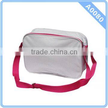 Nurse shoulder bag with stripes pattern long strip bag