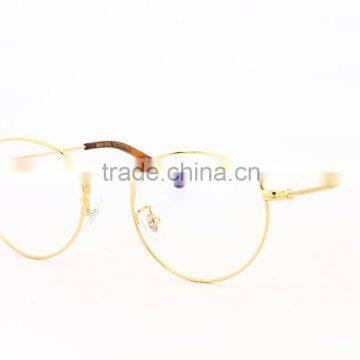 GB103 Simple Vintage Style Round Golden Metal Frame Reading Glasses photo-3
