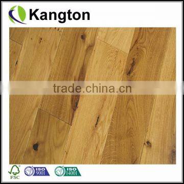 Knotted Natural Oak 18mm Solid Wood Flooring