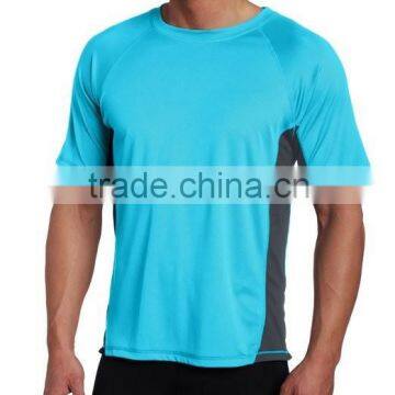 Short Sleeve Mens Rashguard Sky Blue