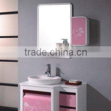 Lovely pink bathroom vanity TB-9023 made in China