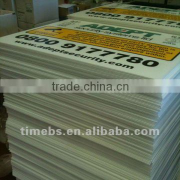 PP corrugated plastic sheet signs