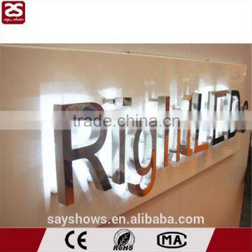 factory wholesale led backlit letter fascia sign