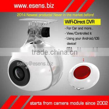 Never in the market! 2014 new prouducts, ESENS Android iOS WiFi-Direct WiFi FHD 1080P Car Blackbox DVR