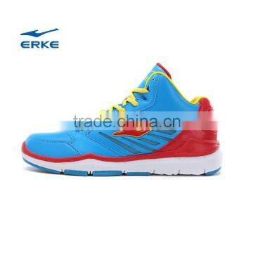 ERKE 201brand basketball shoes for basketball training shoes with high ankle protective black/blue/green in stock