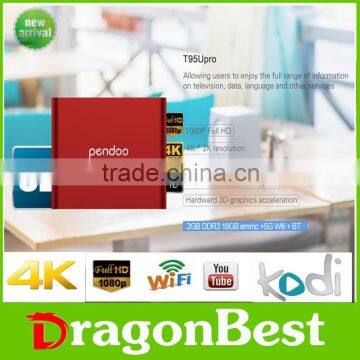 Pendoo T95U PRO octa core android fully loaded amlogic 2g16g android ram KODI 17.0 tv box