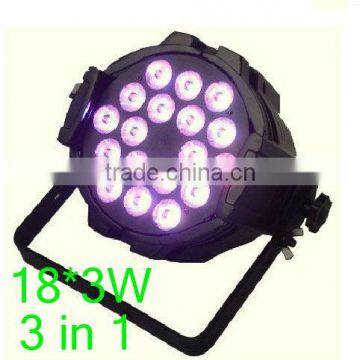 18pcs RGB 3in1 PAR led 3w