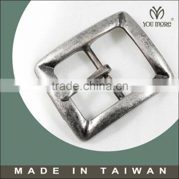 Nickel antique coat belt pin metal buckle