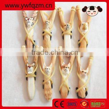 Custom Good Quality Carved Animal Wood Slingshot