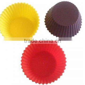 different colors silicone small cake mould