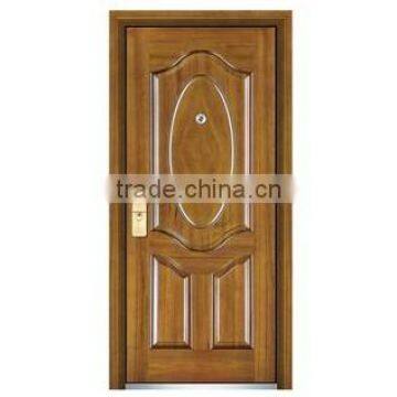 Finished Surface Finishing and Entry Doors Type Steel Wooden Door