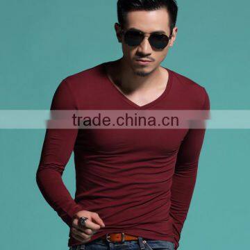 Top selling cotton v neck blank mini t-shirts in bulk