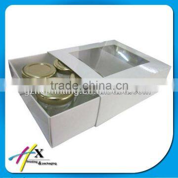 White Foldable Can packaging Box with Drawer