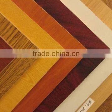 Melamine MDF with wood grain colors