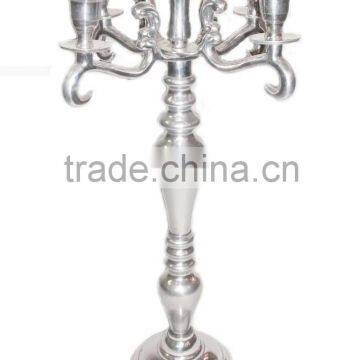 Designer silver candelabra