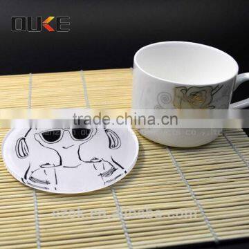 new design decorative clear blank acrylic coaster