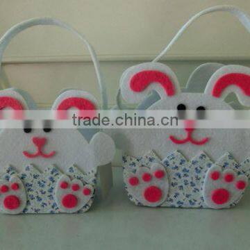 felt bags in easter design