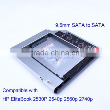 9.5mm 2.5" 2nd hdd hard drive disk caddy for HP 2530P 2540P