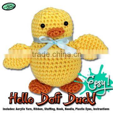 DIY daft duck crochet animal toy