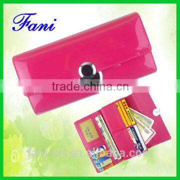 2015 new arrival PU wallet with card holder and magnet design for young girls