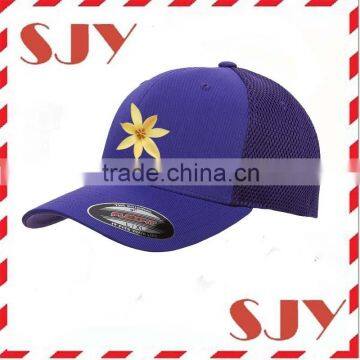 Hot Sale Mesh Baseball Cap Closed Back Elastic Fitted Caps and Hats photo-2