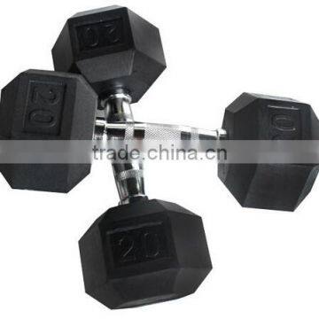 High Quality Bodybild Aerobic Hexagon Dumbbell With Nature Rubber Coated photo-4
