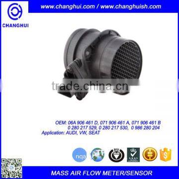 High Quality Car Mass Air Flow Meter/sensor 06A906461D/ 071906461A/ 071906461B/ 0280217529/ 0280217530 /0986280204