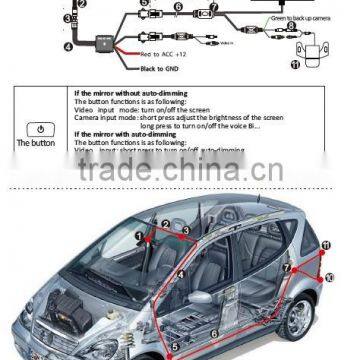 2 Years Guarantee Rearview Mirror + Parking Sensor + Car Camera photo-6